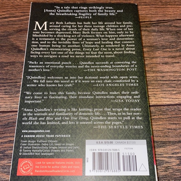 ✨3/$15✨Every Last One by Anna Quindlen (a novel) - Picture 2 of 4